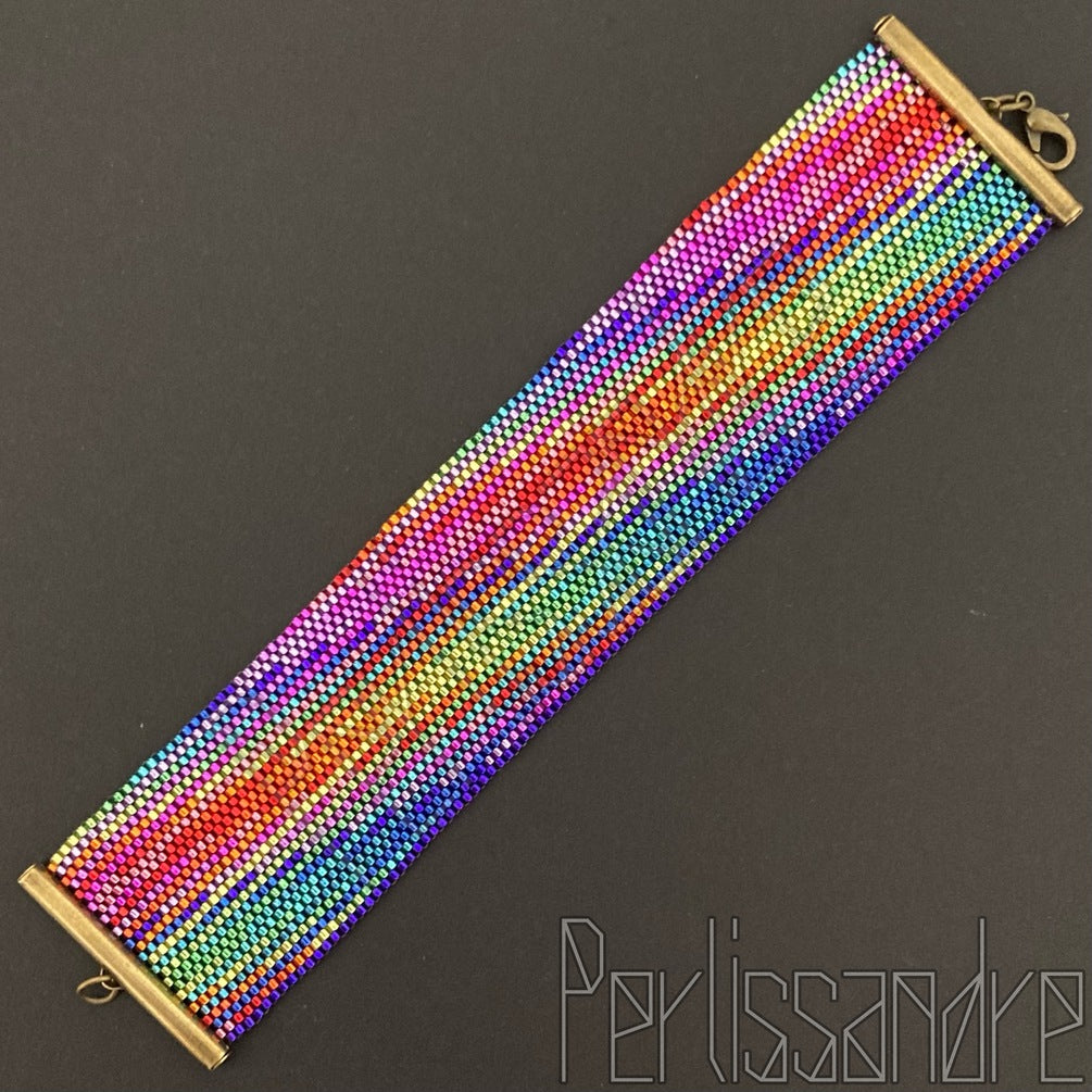 RAINBOW ARROWS Bracelet Beading Pattern