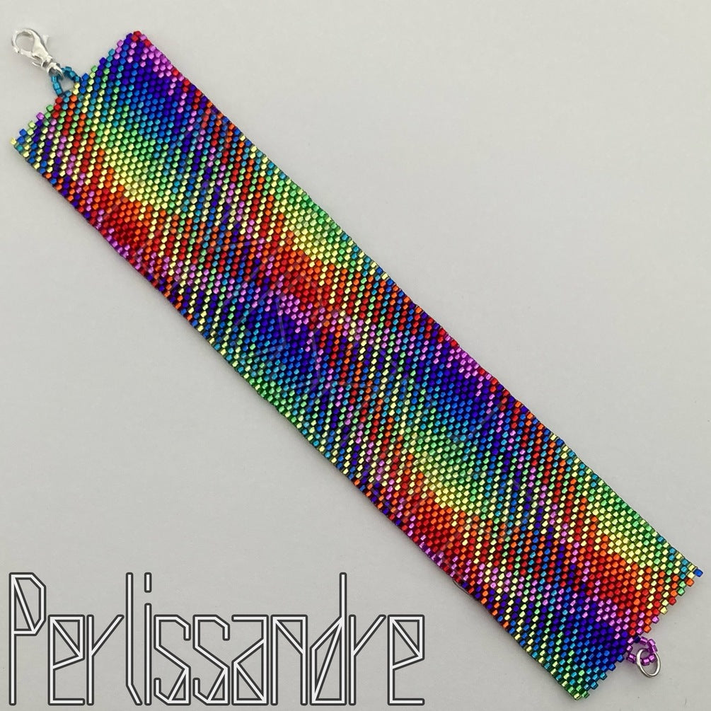Chroma #2 Bracelet Beading Plaid Pattern