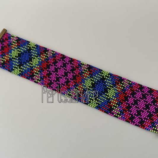 DOUBLE X Plaid - Bracelet  - Beading Pattern