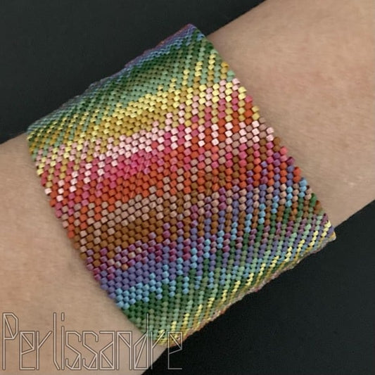 Autumn PLAID - Bangle and Bracelet - Beading Pattern