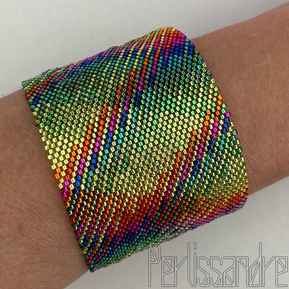 CRISTAL VITRAIL MEDIUM PLAID - Bangle and Bracelet - Beading Pattern