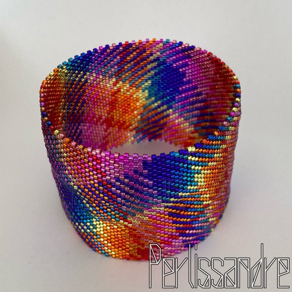 VOLCANO Plaid - Bangle and Bracelet - Beading Pattern