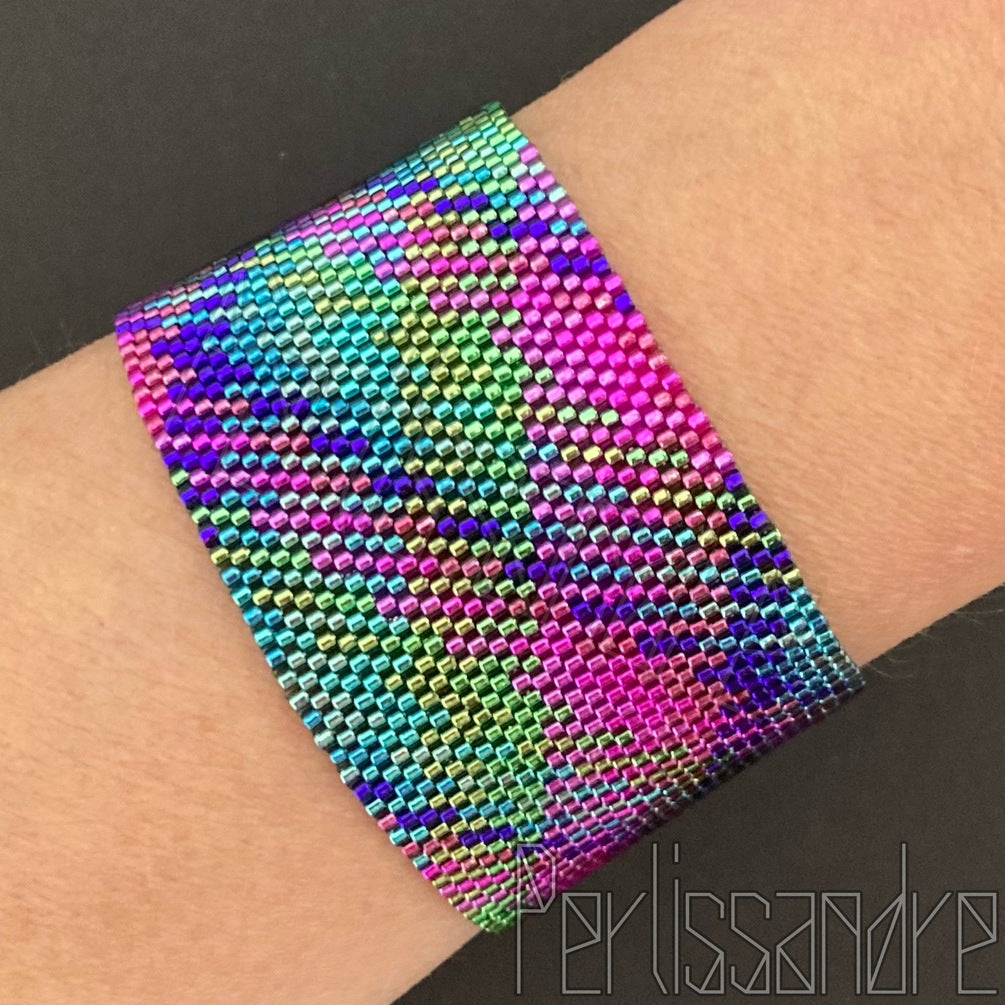 CALYPTE ANNA Bracelet -  Beading Plaid Pattern