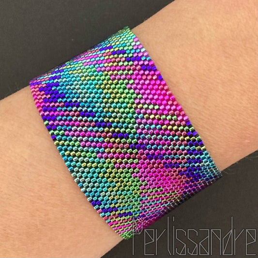 CALYPTE ANNA Bracelet -  Beading Plaid Pattern