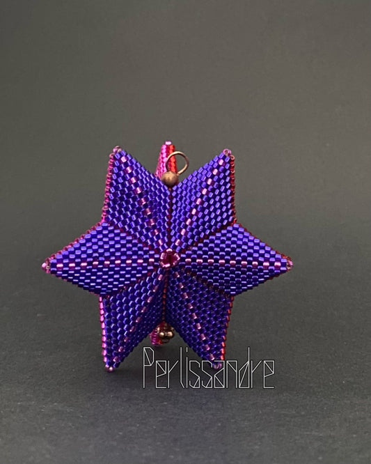 Trio de Stars Christmas Ornament Beading Tutorial