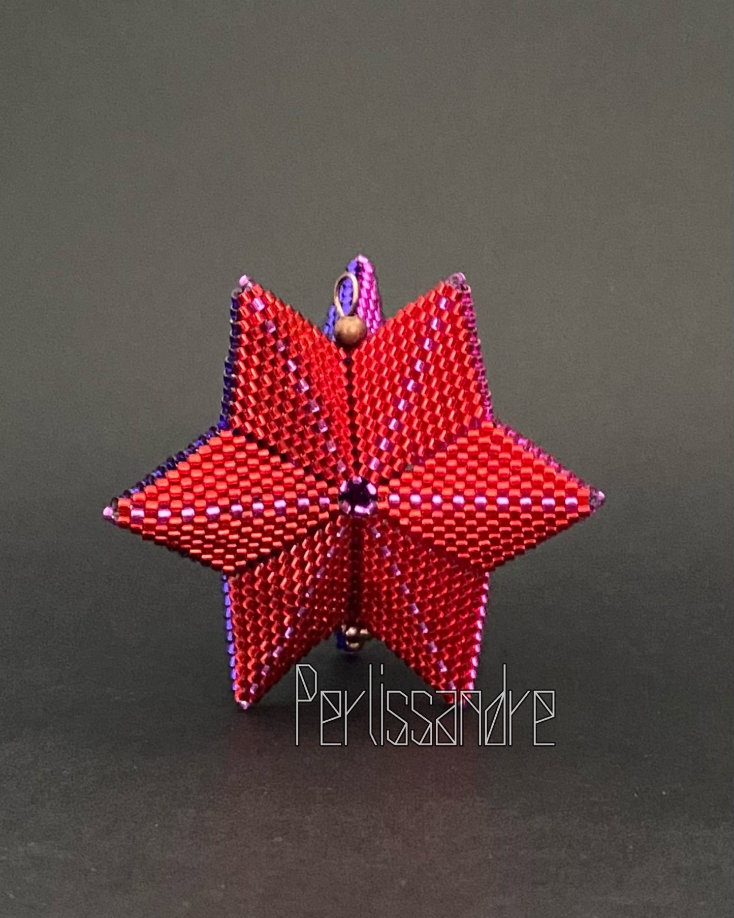 Trio de Stars Christmas Ornament Beading Tutorial